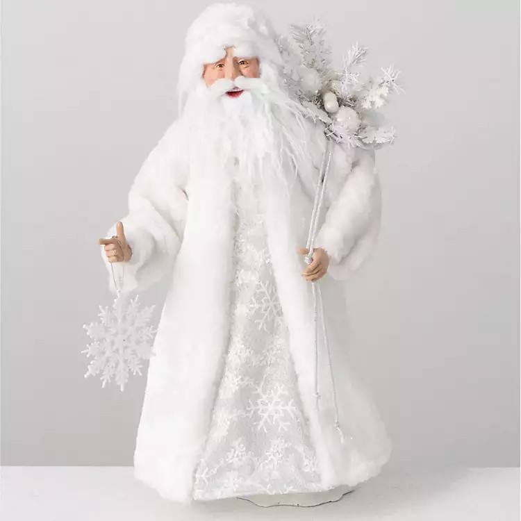 New!Santa with Snowflake Robe and Tree | Kirkland's Home