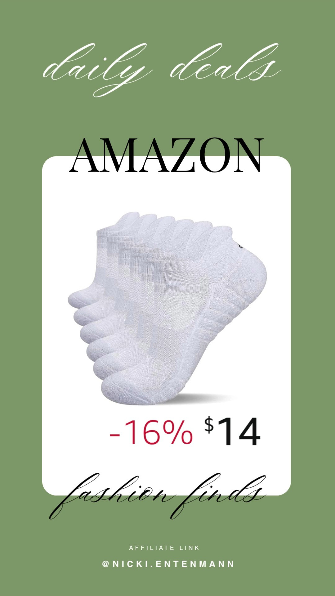 Athletic Running Ankle Socks keep every stride light and comfy. Breathable fabric, snug fit, and durable design make them perfect for workouts or daily wear 🧦🏃‍♂️✨

#anklesocks #runningsocks #athleticsocks #sportswear #activewear #fitnessgear #workoutessentials #traininggear #footwearstyle #comfortfit 

 #LTKfitnessgoals #LTKActive #LTKSaleAlert