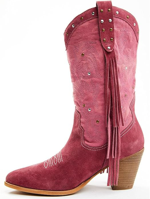Idyllwind Women's Sashay Fringe Studded Leather Cowboy Boot Pointed Toe - Powered by Miranda Lamb... | Amazon (US)