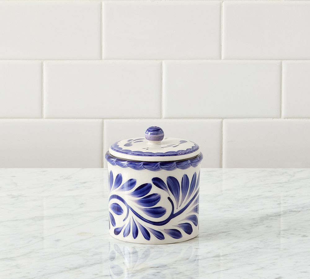 Puebla Bath Canister, Multi | Pottery Barn (US)