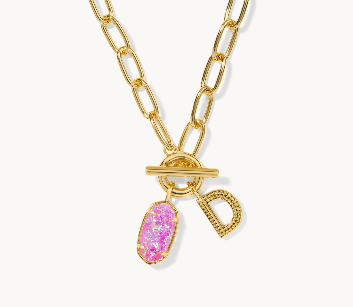 Ellie Letter Link and Chain Necklace | Kendra Scott