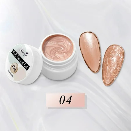 Summer Clearance YZHM 8 Colors Nail Polish Thread Shell Pearlescent Painted Nail Gel Polish Nail Art | Walmart (US)