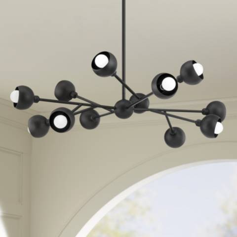 Colt 37" Wide Soft Black 12-Light Chandelier - #895Y0 | Lamps Plus | Lamps Plus