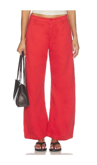 Sideline Jeans in Crimson | Revolve Clothing (Global)