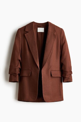 H & M - Gathered-sleeve Jacket - Red | H&M (US + CA)