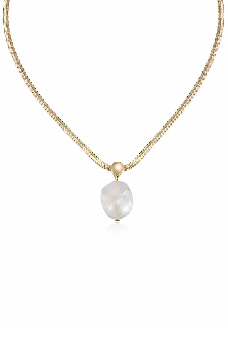 Cultured Baroque Pearl Pendant Necklace | Nordstrom