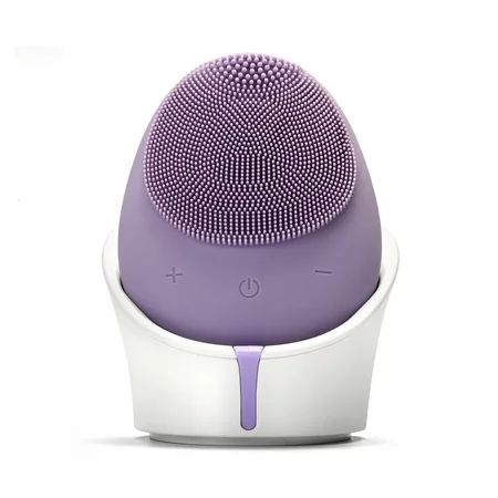 ($100 Value) ZAQ Mellow W-Sonic Silicone Facial Cleansing Brush, Purple | Walmart (US)