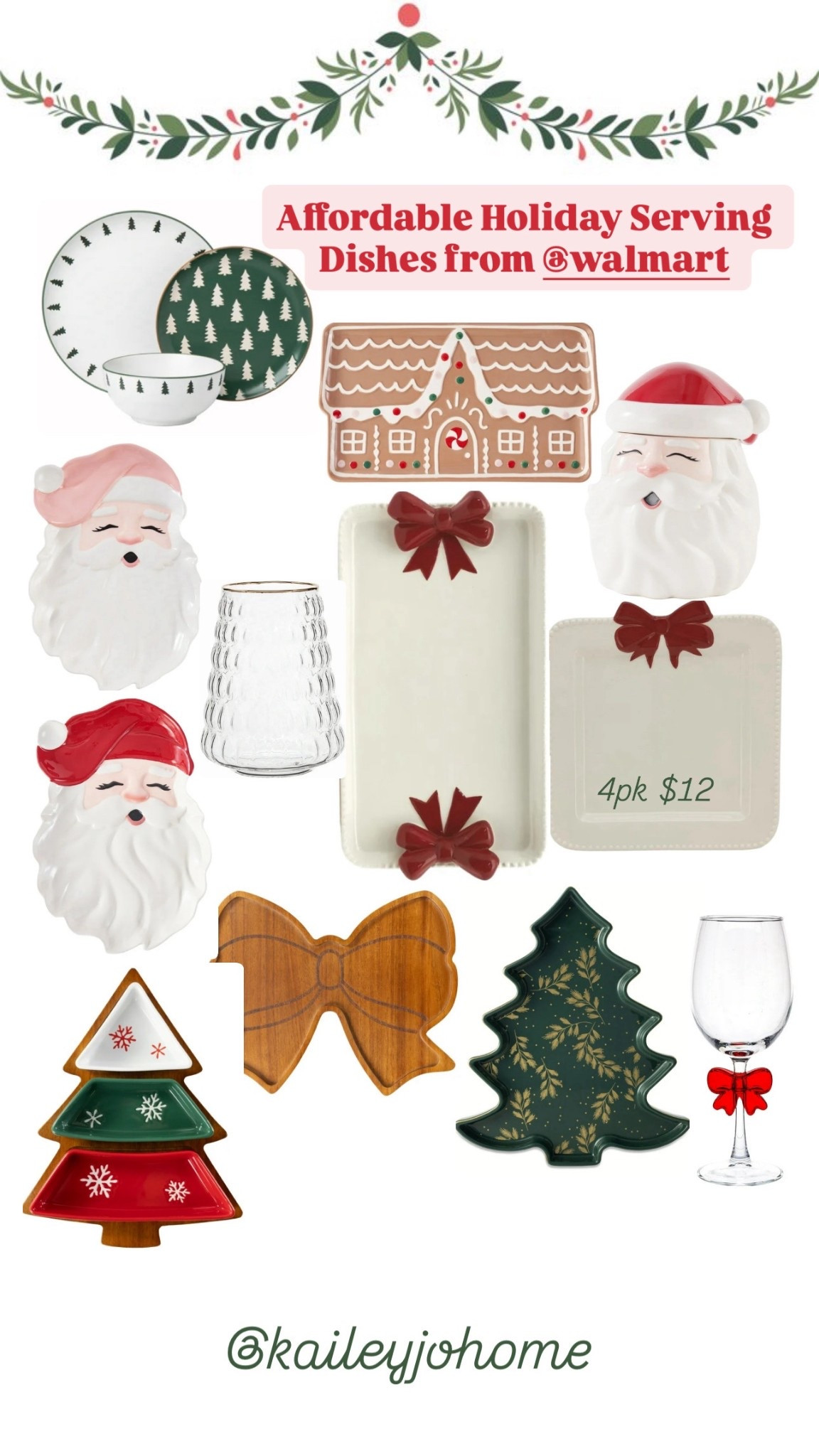 Affordable holiday serving dishes from @walmart ❤️ 🎅🏻 

#LTKSeasonal #LTKGiftGuide #LTKHoliday