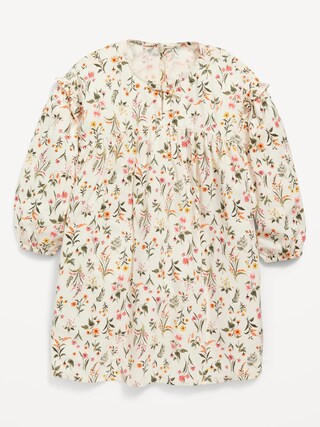 Long-Sleeve Floral Swing Dress for Toddler Girls | Old Navy (US)
