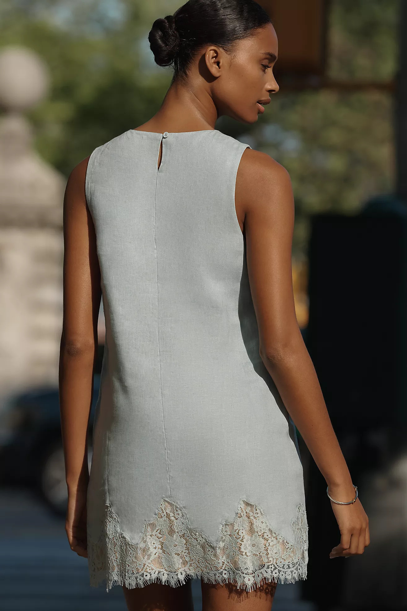 Reformation Jessalyn Linen Shift Dress | Anthropologie (US)