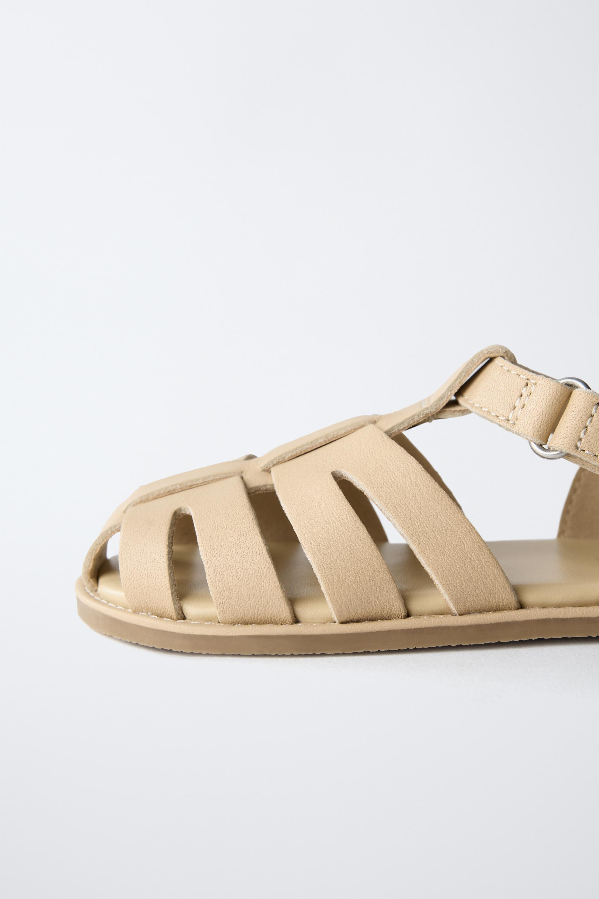 LEATHER FISHERMAN SANDALS | Zara US
