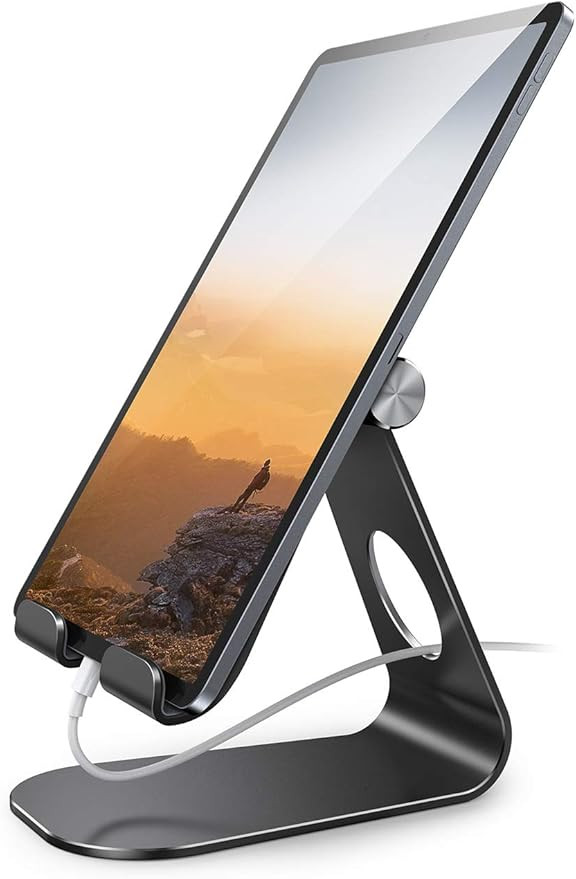 Tablet Stand Adjustable, Lamicall Tablet Stand : Desktop Stand Holder Dock Compatible with Tablet... | Amazon (US)
