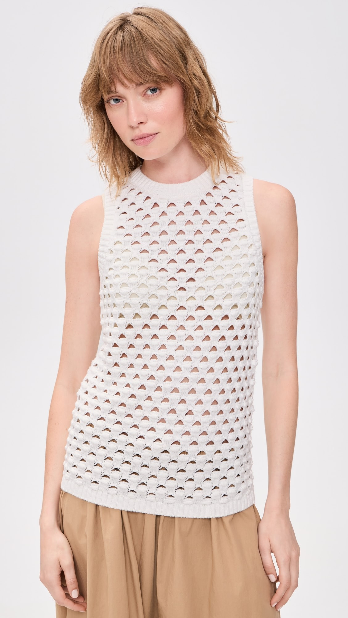 Jeanie Crochet Knitted Vest | Shopbop