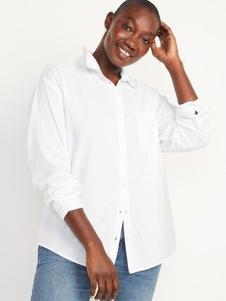 Oversized Boyfriend Shirt for Women | Old Navy (US)