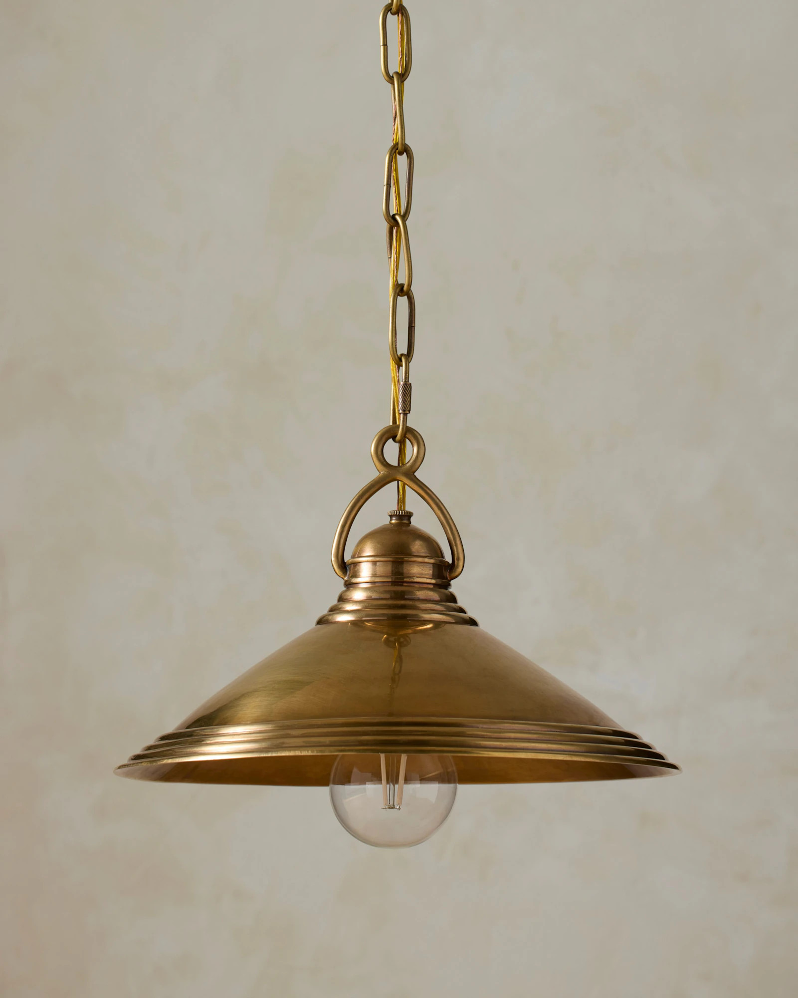 Lucienne Pendant Light - Antique Brass 13.75W x 8.5H x 13.75D | Joon Loloi