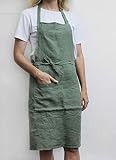 Linen apron, linen pinafore apron, soft linen apron with pockets, kitchen apron, garden apron | Amazon (US)