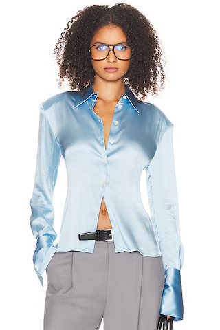 The Silk Charmeuse Shirt | FWRD 