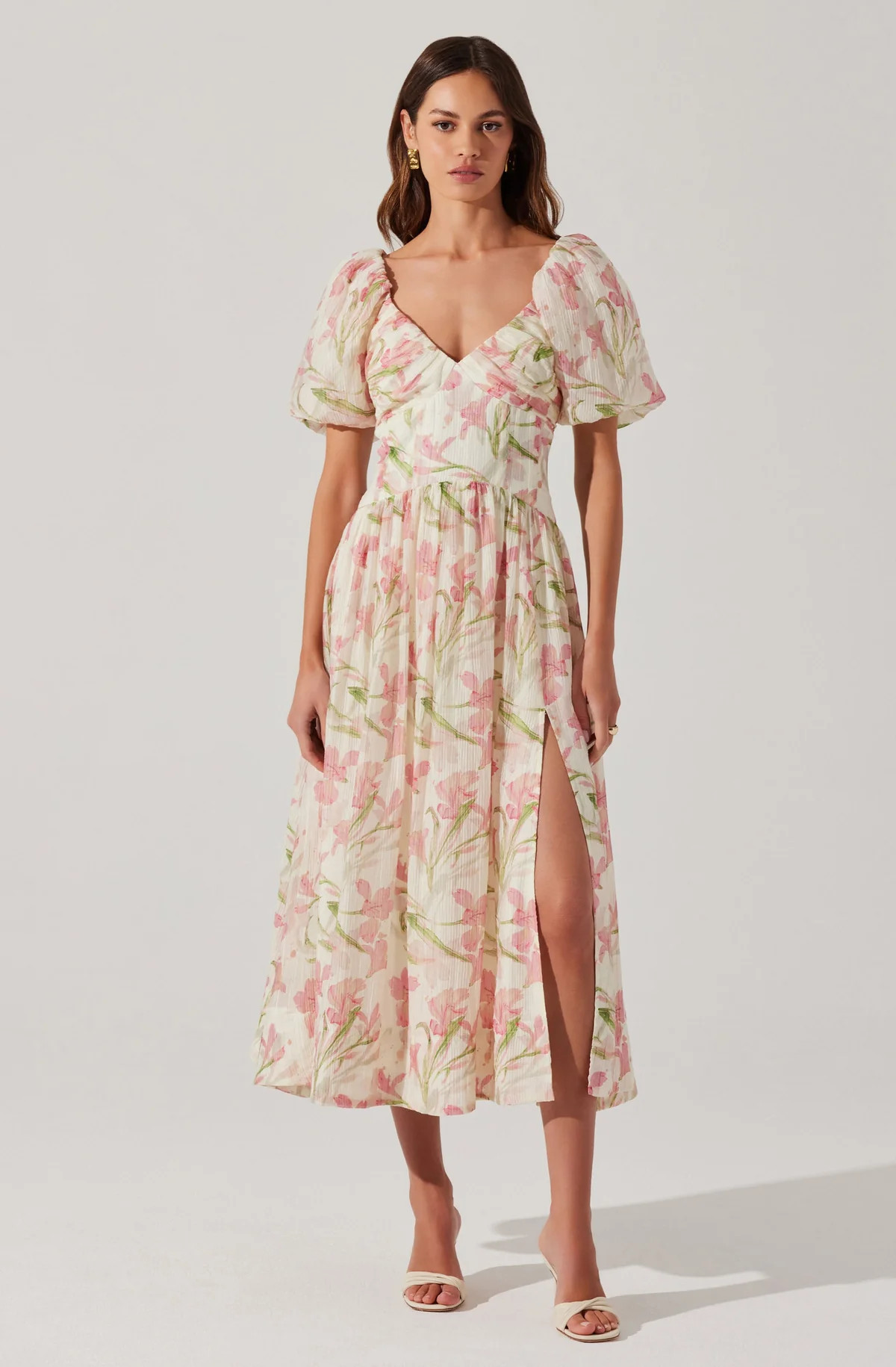 Sasilia Floral Puff Sleeve Dress | ASTR The Label (US)