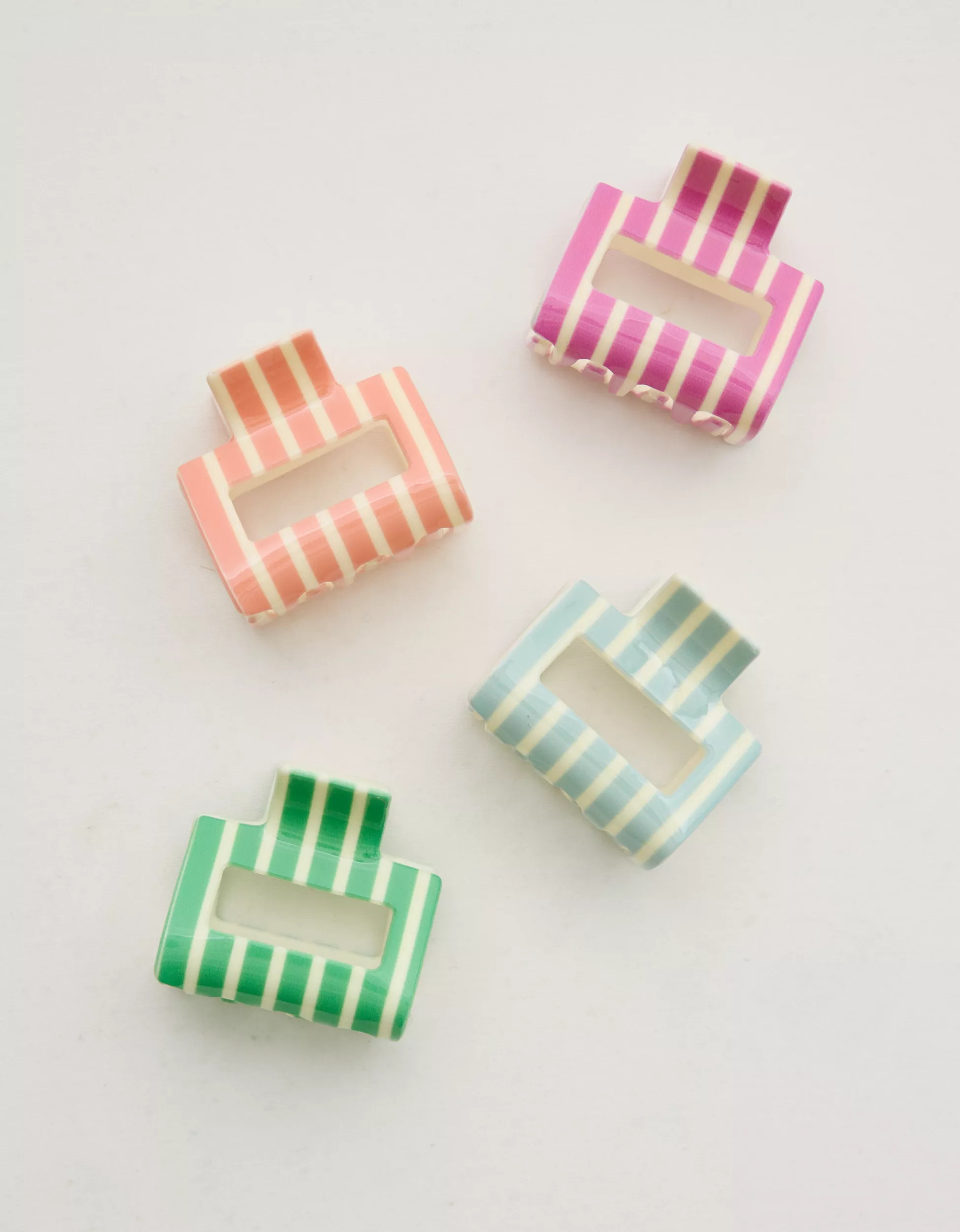 Aerie Square Hair Clip 4-Pack | Aerie