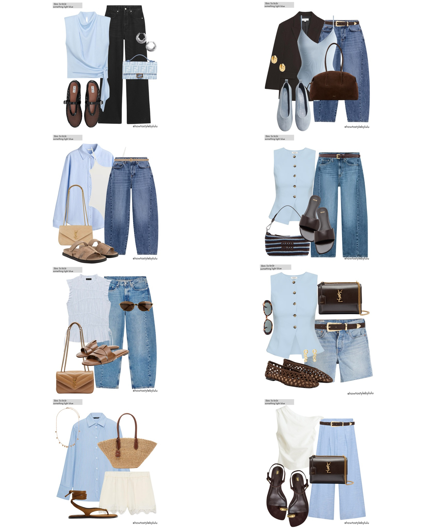 8 outfits with something light blue🩵

#LTKsummer #LTKstyletip