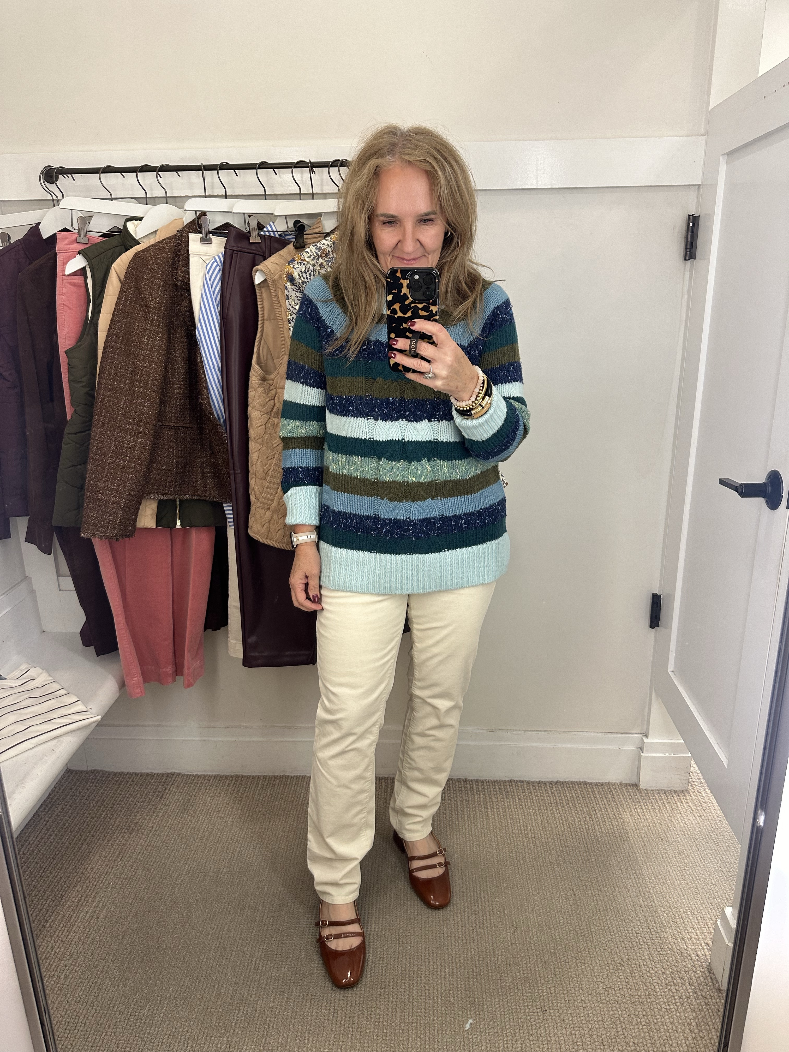 I love the skin straight corduroys at Talbots. I am in a 10 petite. 

Sweater is very soft. Not wool. Wearing a large so it fits loose over my hips. 

Talbots fall outfit Talbots sweater 

#LTKFindsUnder100 #LTKOver40 #LTKSaleAlert