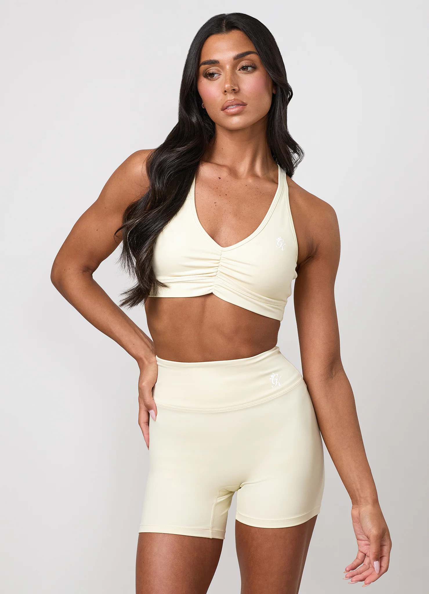 Gym King 365 Scrunch Bra - Buttermilk | The Gym King (UK)