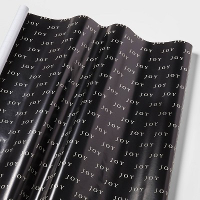 30in 25 sq ft Joy Gift Wrap Black & White - Wondershop™ | Target