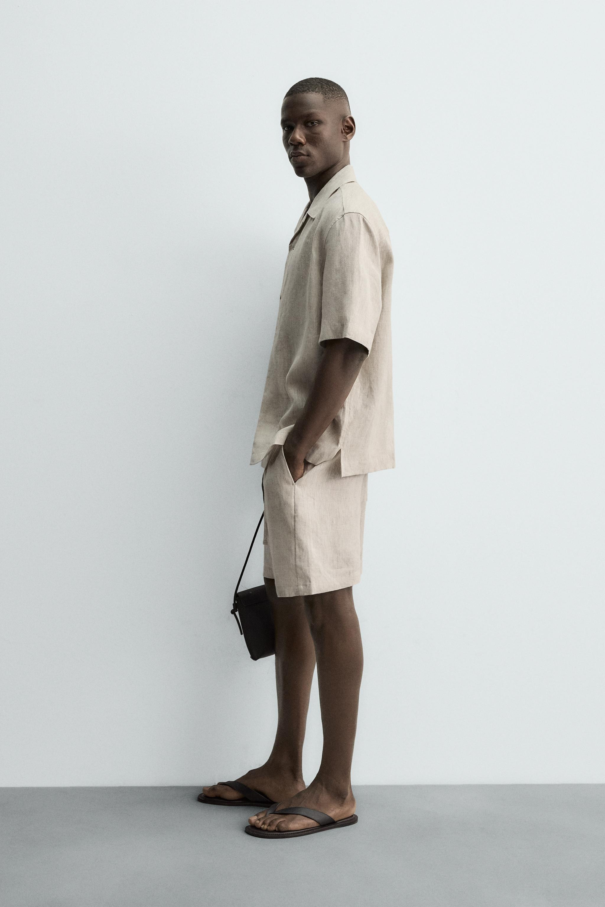 100% LINEN RELAXED FIT SHIRT | Zara US