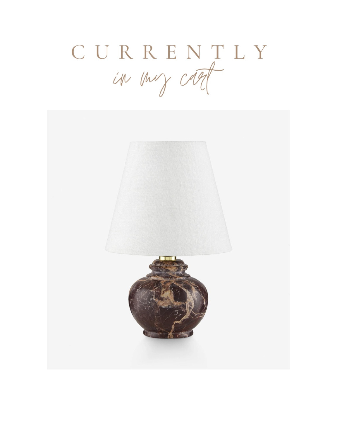 Marble mini lamp - comes in brown, black, ivory, and white 

#LTKhome