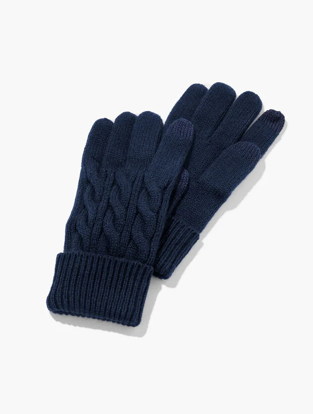 Soft Cable Knit Gloves | Talbots