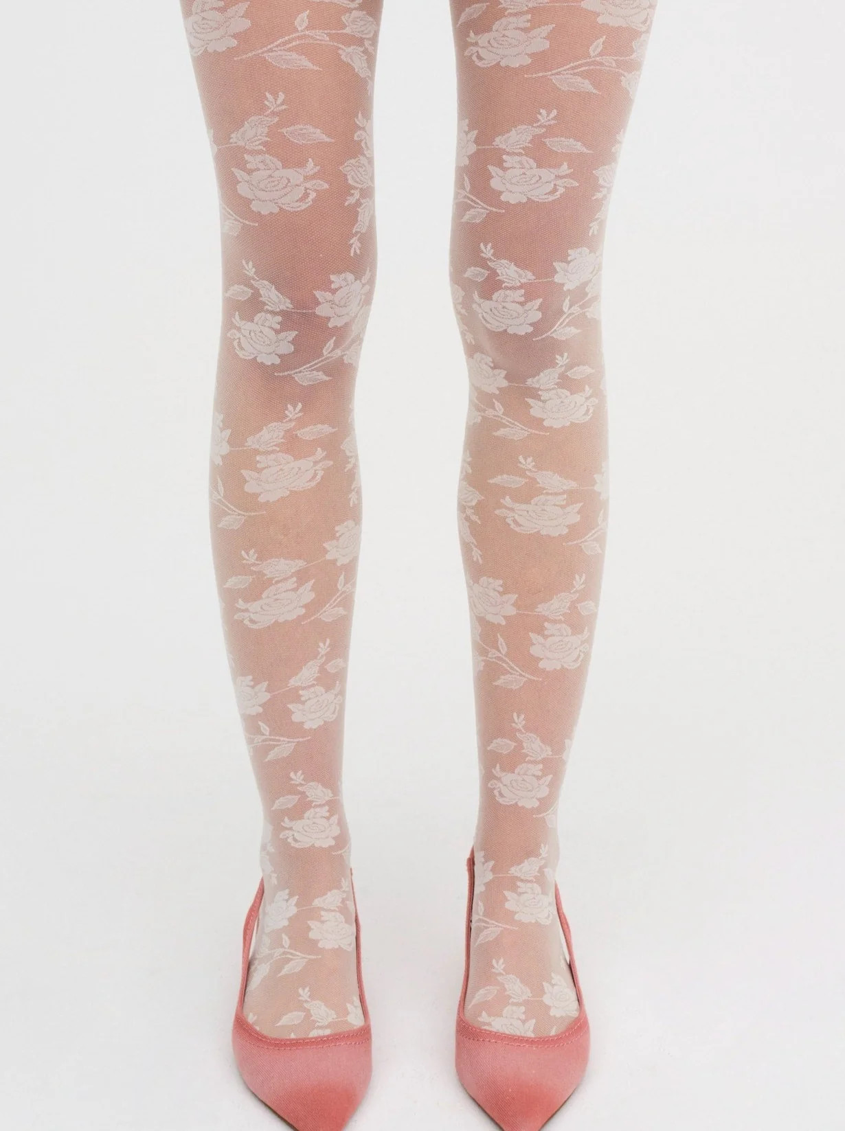 Floral Knit Tights | For Love & Lemons