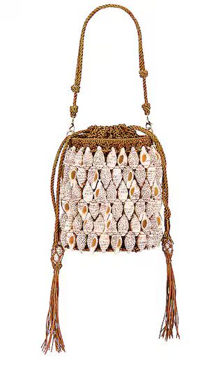 Nadia Seashell Bucket Bag in Pecan Brown | Revolve Clothing (Global)