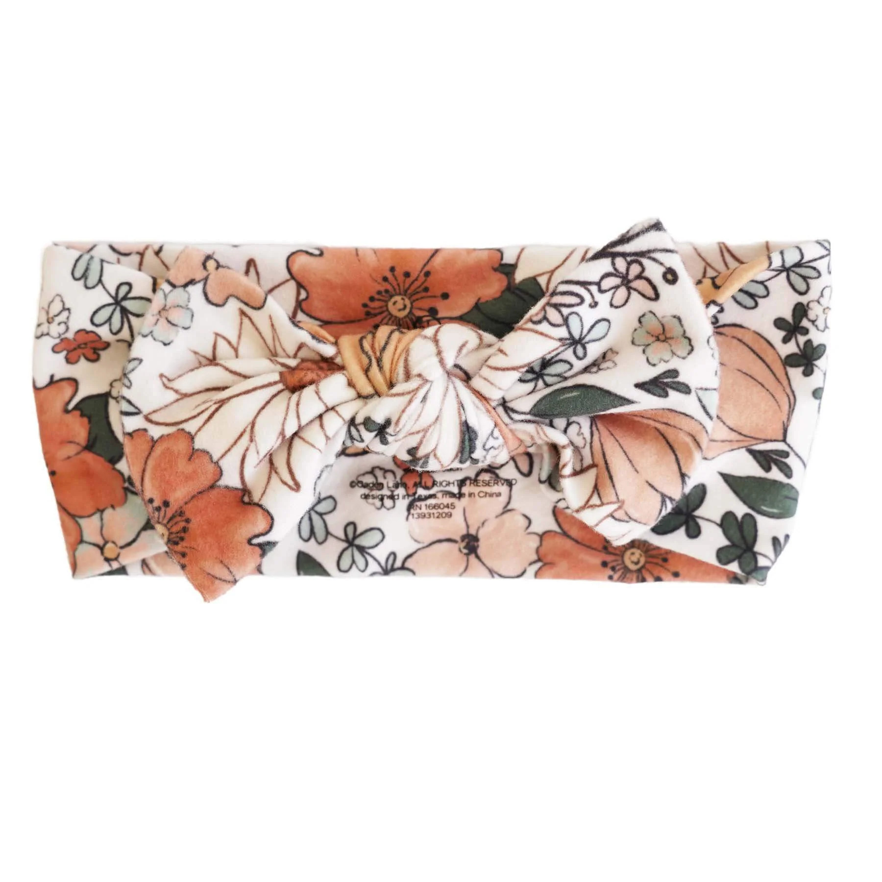 Stevie's Sunset Floral Knit Large Bow Headwrap | Caden Lane
