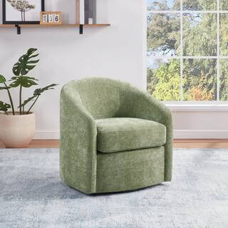 OSP Home Furnishings Bella Swivel Side Chair in Leaf Fabric BLA-C99 - The Home Depot | The Home Depot