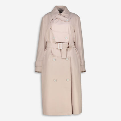 Pink Cutout Trench Coat | TK Maxx