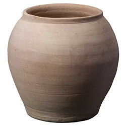 Rene Updated Traditional Beige Terracotta Round Planter | Kathy Kuo Home