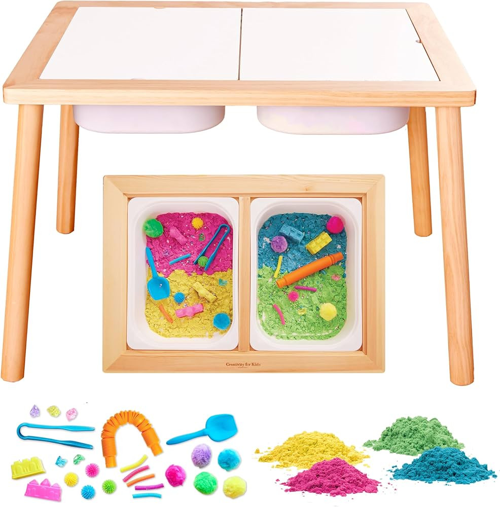 Creativity for Kids Sensory Table with 29-Piece Color Party Accessory Kit | Indoor Toddler Activi... | Amazon (US)