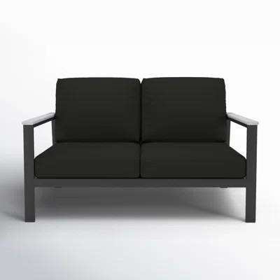 Townsend 55" Wide Outdoor Loveseat with Sunbrella Cushions | Wayfair North America
