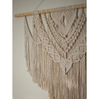 Large Macrame Wall Hanging 4' 3', Large Macrame, Headboard, Boho House Warming Gift, Room Decor Aesthetic Minimalist | Etsy (US)