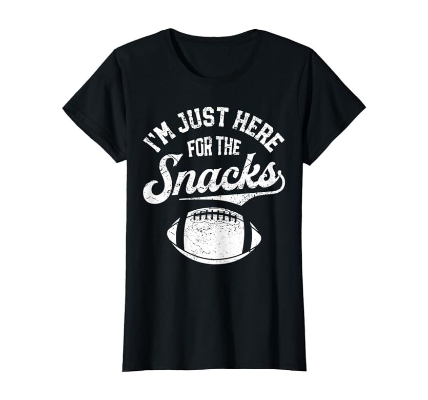 I'm Just Here For The Snacks Funny Fantasy Football League T-Shirt | Amazon (US)