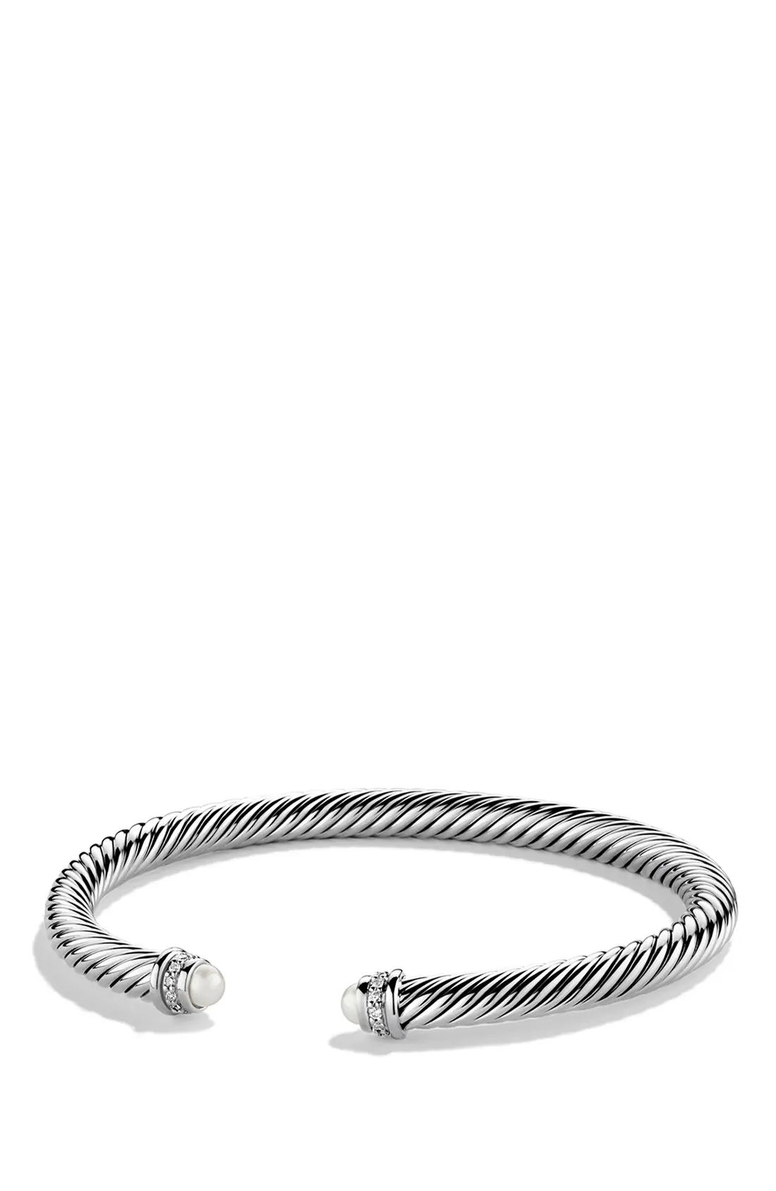 Cable Classics Bracelet with Semiprecious Stones & Diamonds, 5mm | Nordstrom