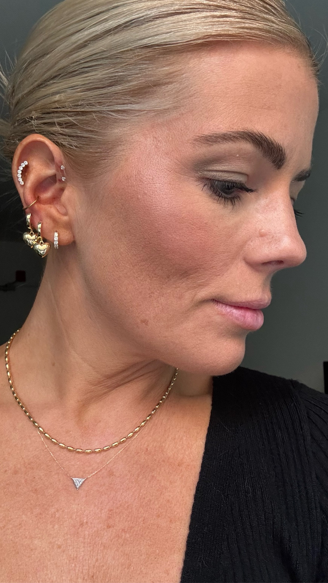 Ana Luisa jewelry haul! Huggies. Studs, charm bracelet and stacked necklaces  