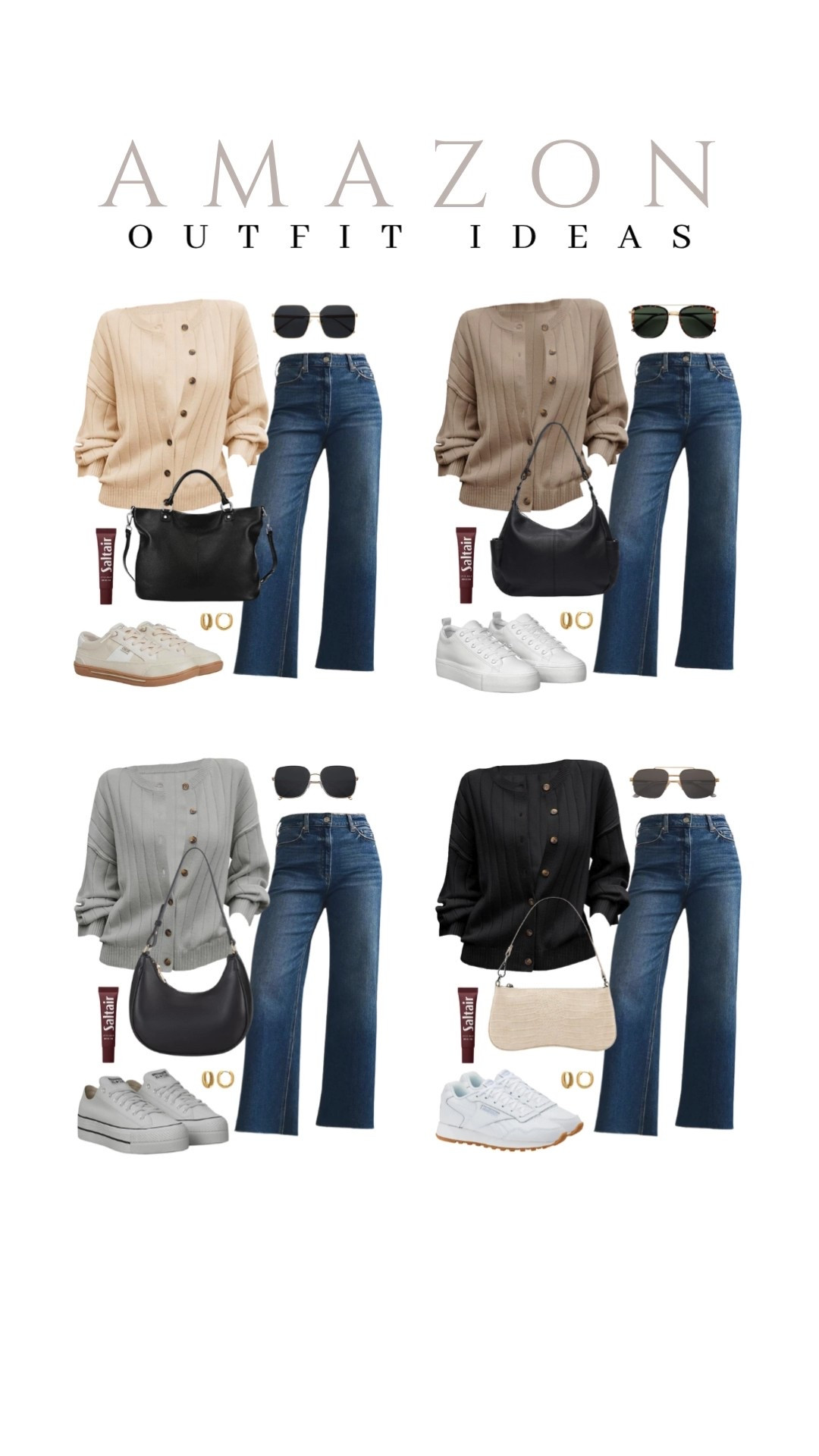 Stay cozy and stylish this season with trendy cardigans and comfy jeans that go with everything!
open front cardigan sweater, reebok sneaker, shoulder handbag, viral style, casual outfit idea, running errands, fall style, comfy shoes, trendy look, capsule wardrobe, amazon finds, affordable style, fall outfit idea

#LTKStyleTip #LTKU #LTKSeasonal
