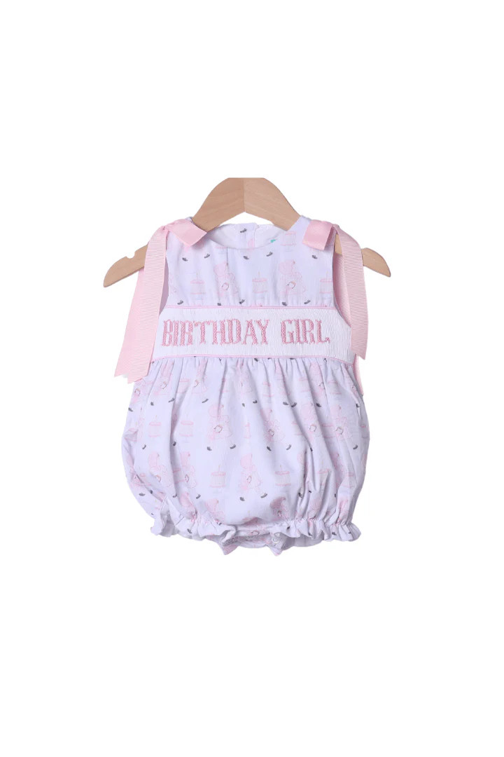 Smocked Sweet Birthday Girl Bubble | The Smocked Flamingo