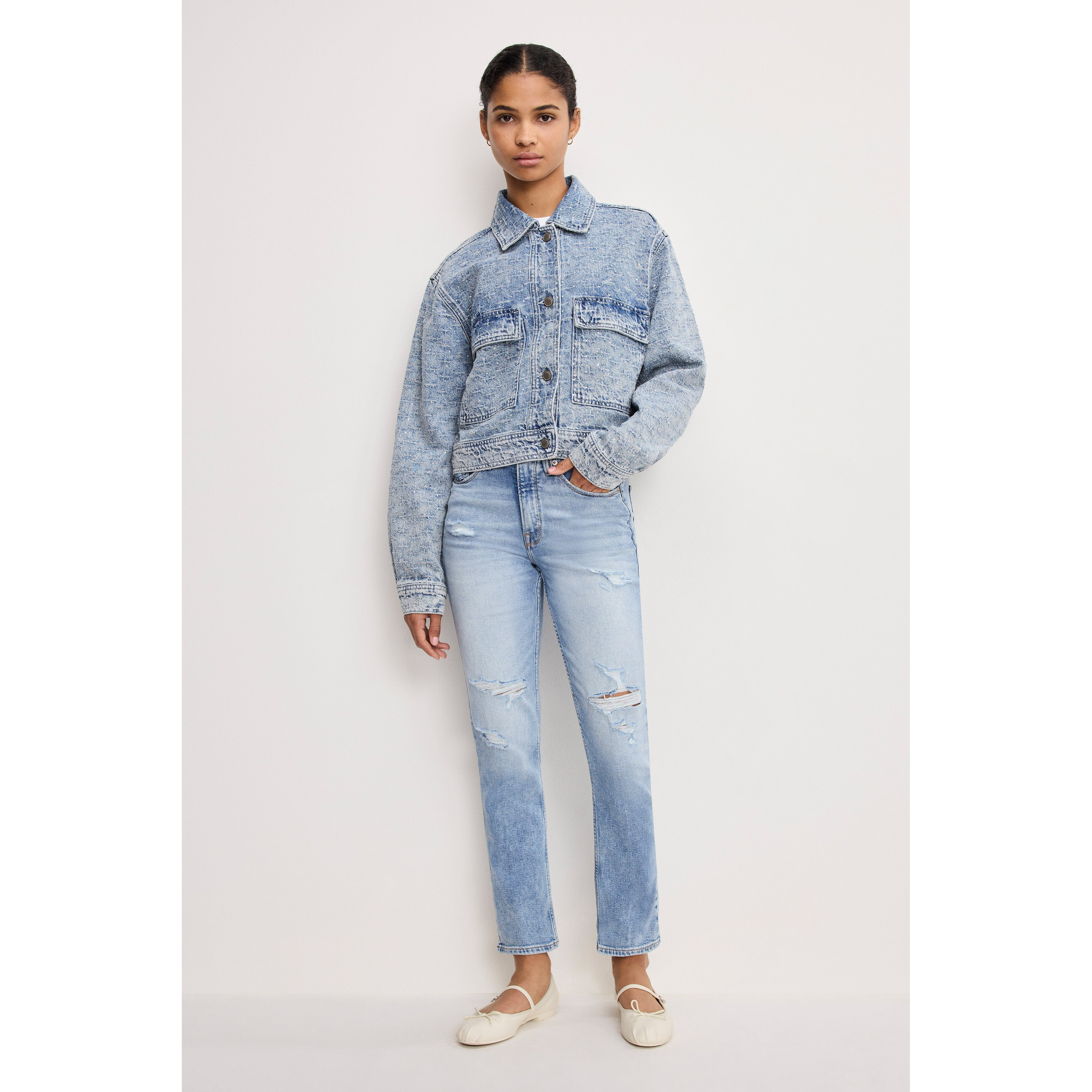 Women's Good Icon Straight Ankle Jeans | Indigo, Size 16 Plus | Good American by Khlo� Kardashian | Good American