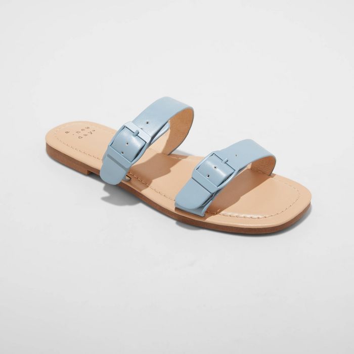 Women's Penny Two Band Buckle Sandals - A New Day™ | Target