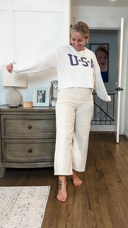 Get ready for July 4th or just celebrate that US pride everyday! In a medium sweater and tts bottoms  

#LTKStyleTip #LTKFindsUnder50 #LTKMidsize