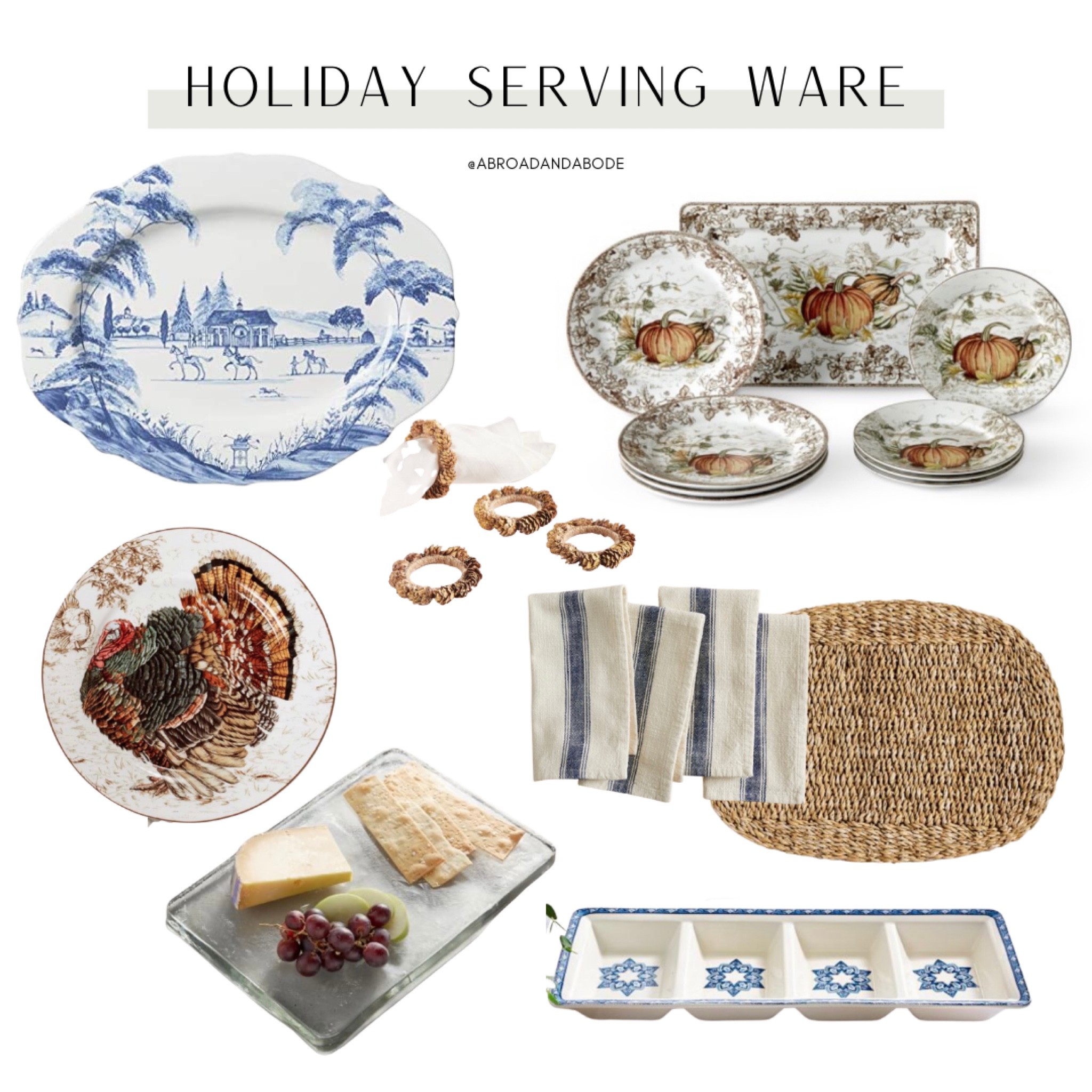 Serving ware for all of your holiday needs!

Holiday, Christmas, Hanukkah, Christmas decor, placemat, dinner ware, serving ware, hostess, dinner plates, thanksgiving

#LTKHoliday #LTKunder50 #LTKhome