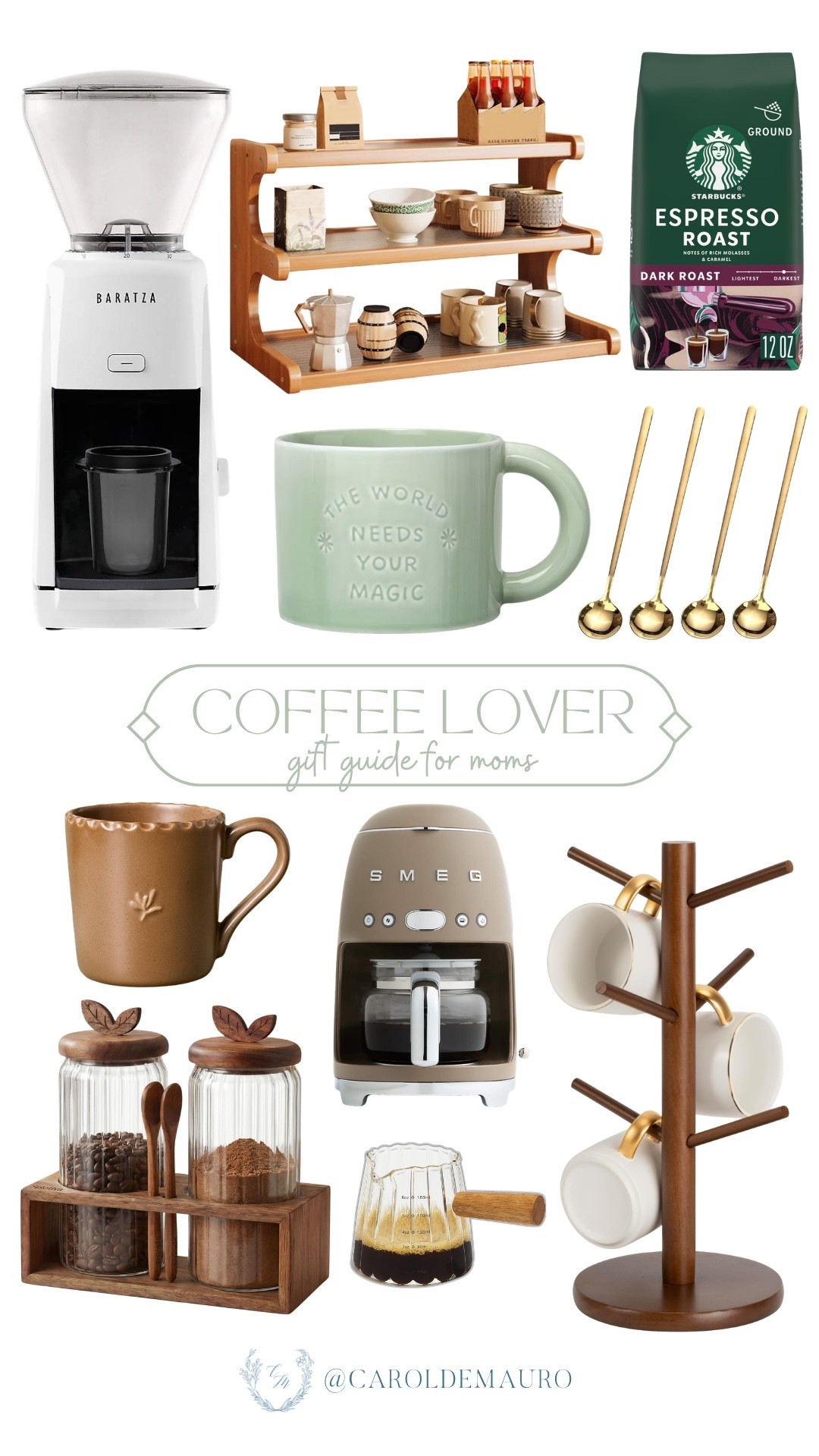 Give your mom's morning "me-time" a major glow-up with these top-tier finds as a Mother's day gift! She'll love this sleek Smeg brewer, gold-detailed mugs, and a dedicated coffee station to make her daily caffeine fix feel like a luxury.

gifts for her, mother's day gifts, coffee lover, kitchen appliances, home barista, coffee bar, kitchen must haves, home cafe

#LTKU #LTKHome #LTKMothersDay