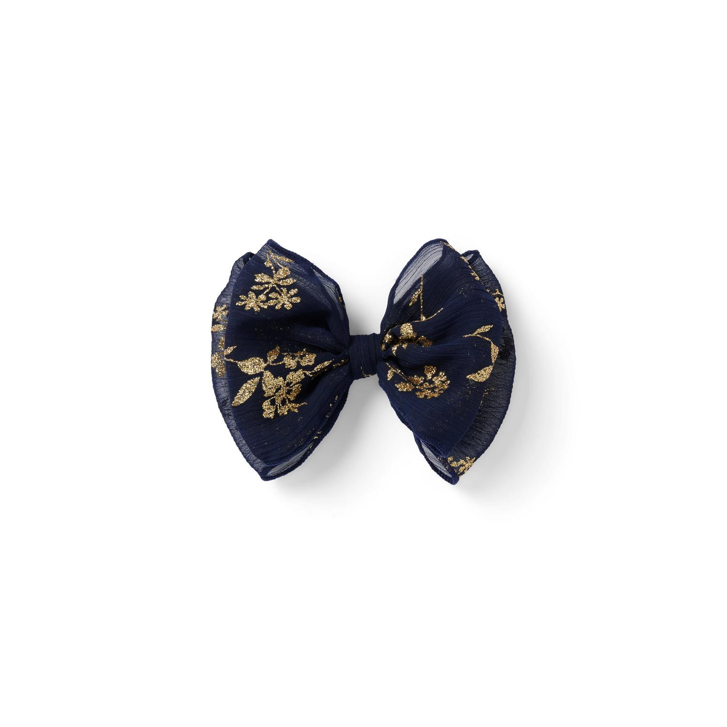Sparkle Floral Bow Barrette | Janie and Jack